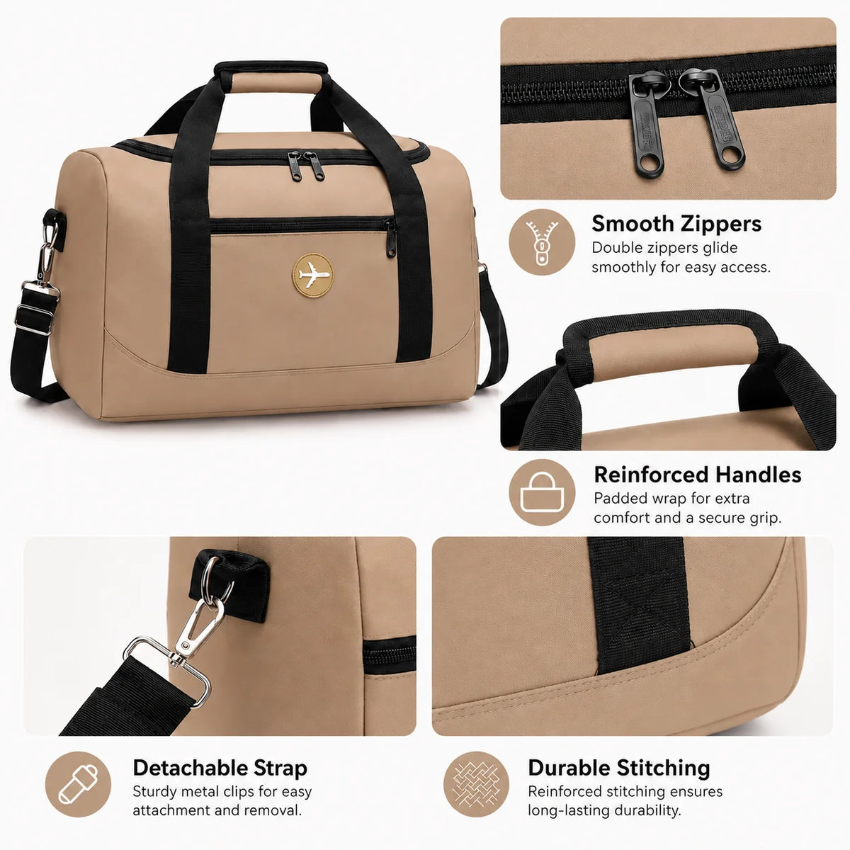 Sac de Voyage Pliable Cabine ✈️ | Sous-Siège Avion | 6 Coloris