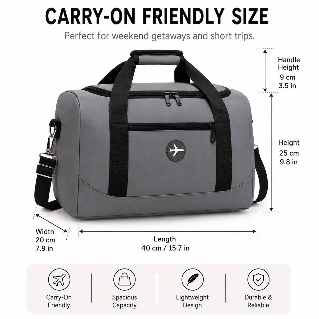 Sac de Voyage Pliable Cabine ✈️ | Sous-Siège Avion | 6 Coloris