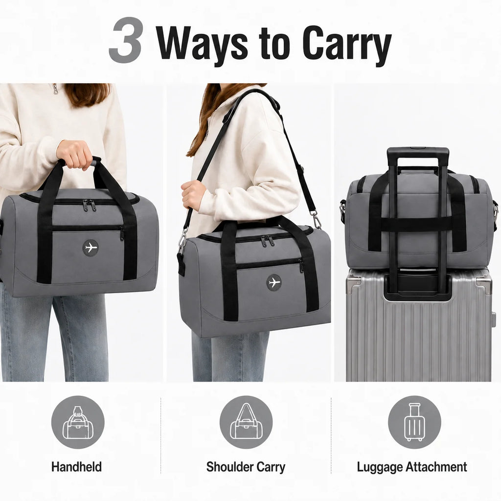 Sac de Voyage Pliable Cabine ✈️ | Sous-Siège Avion | 6 Coloris