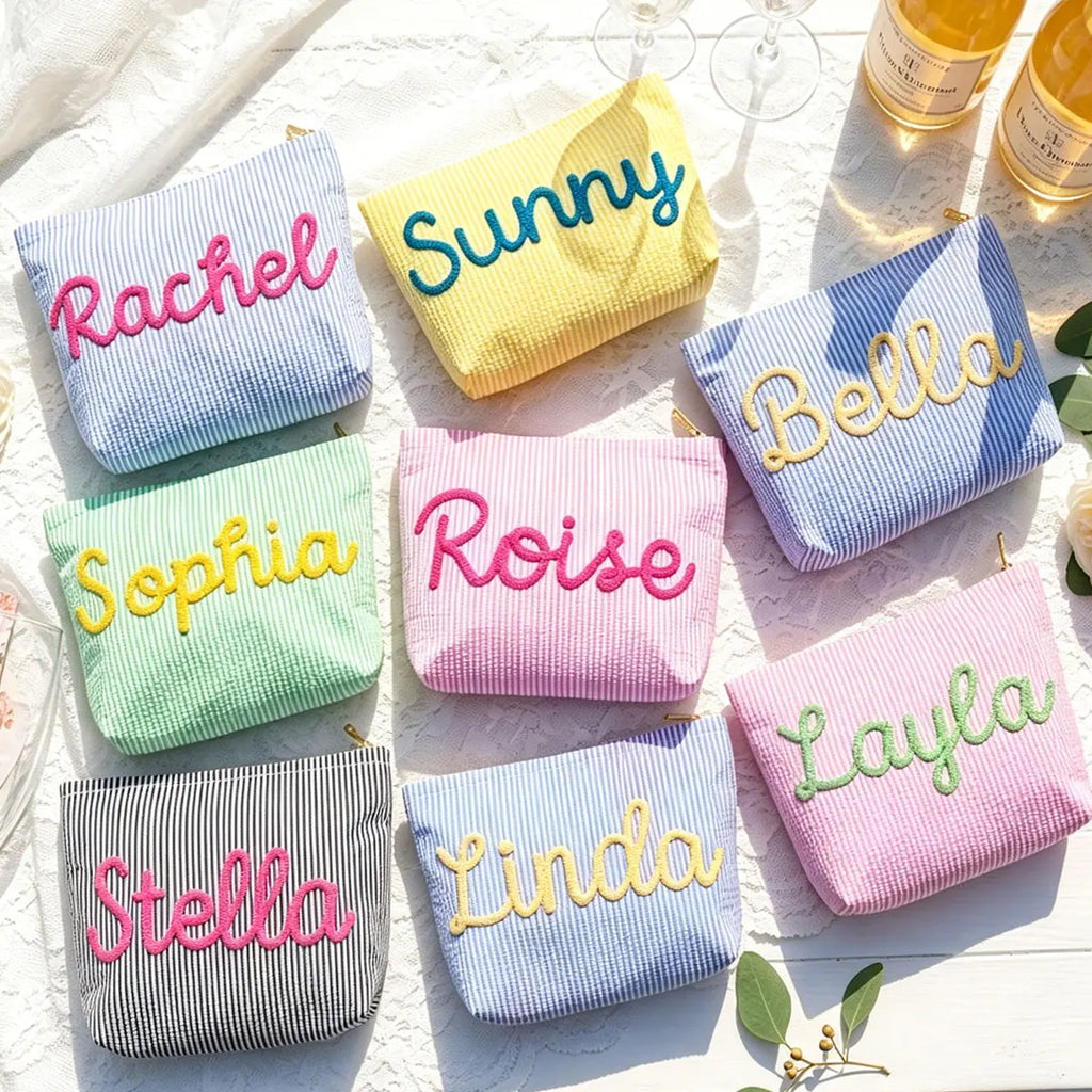 Brodé : trousse de maquillage personnalisé ou non
