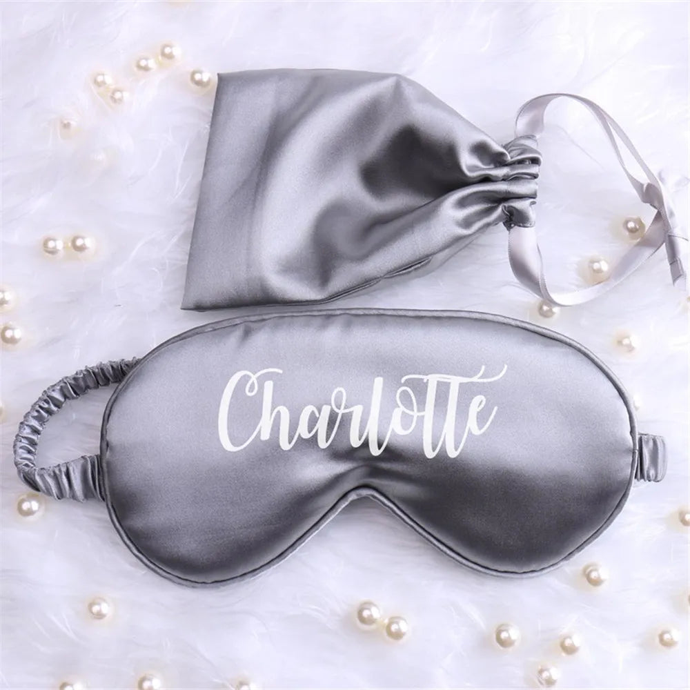 Dream : Masque de Nuit Personnalisé, Prénom Brodé ou juste Soie Douce