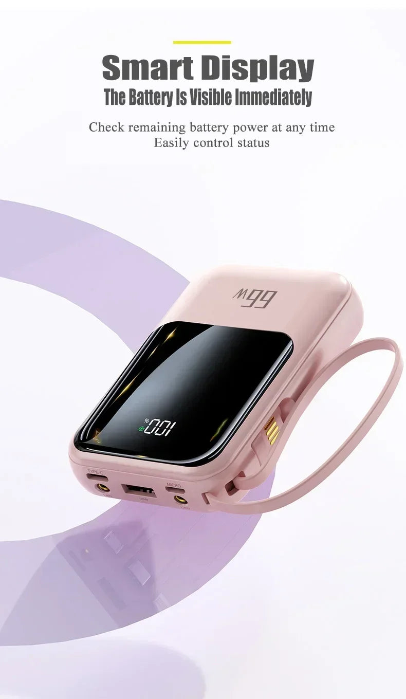 Puissance MAX ! Power Bank 50000mAh – Charge ultra-rapide 66W