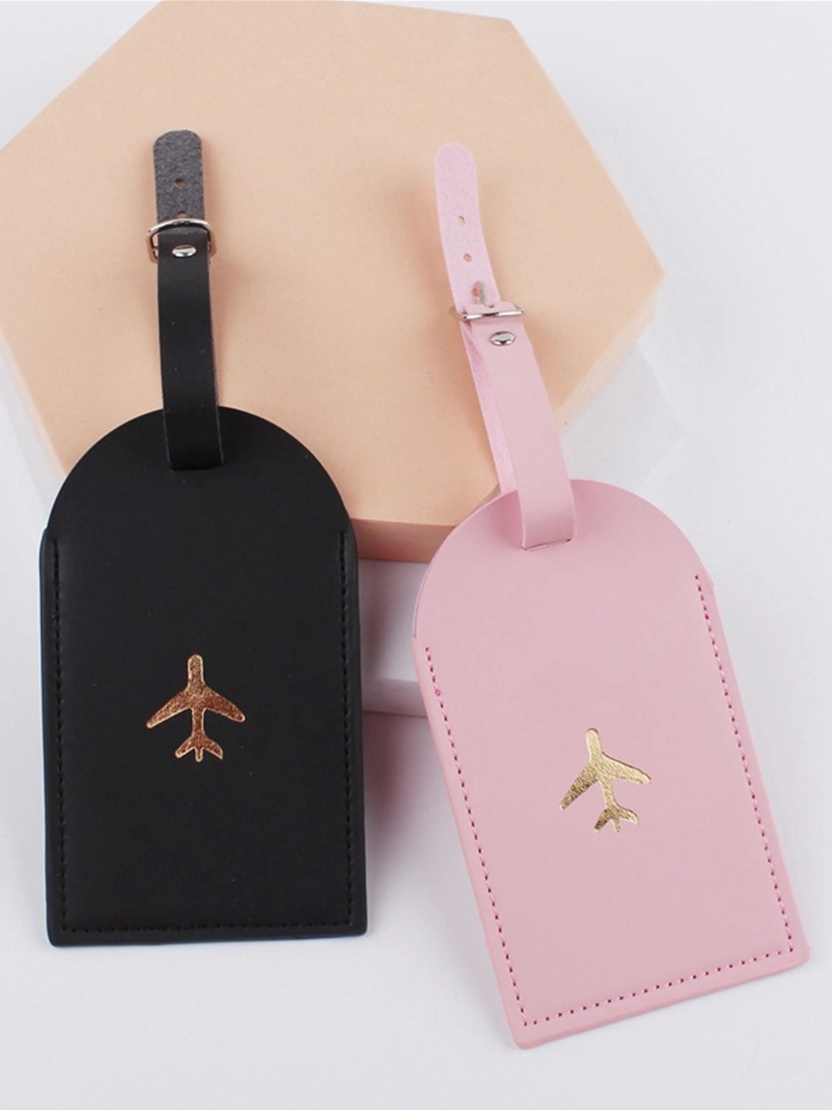 Avion ✈️ Identificateur de bagage | Lot de 2 , Couleurs aux choix