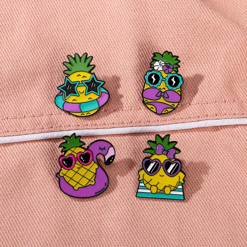 Ananas en vacances Pins