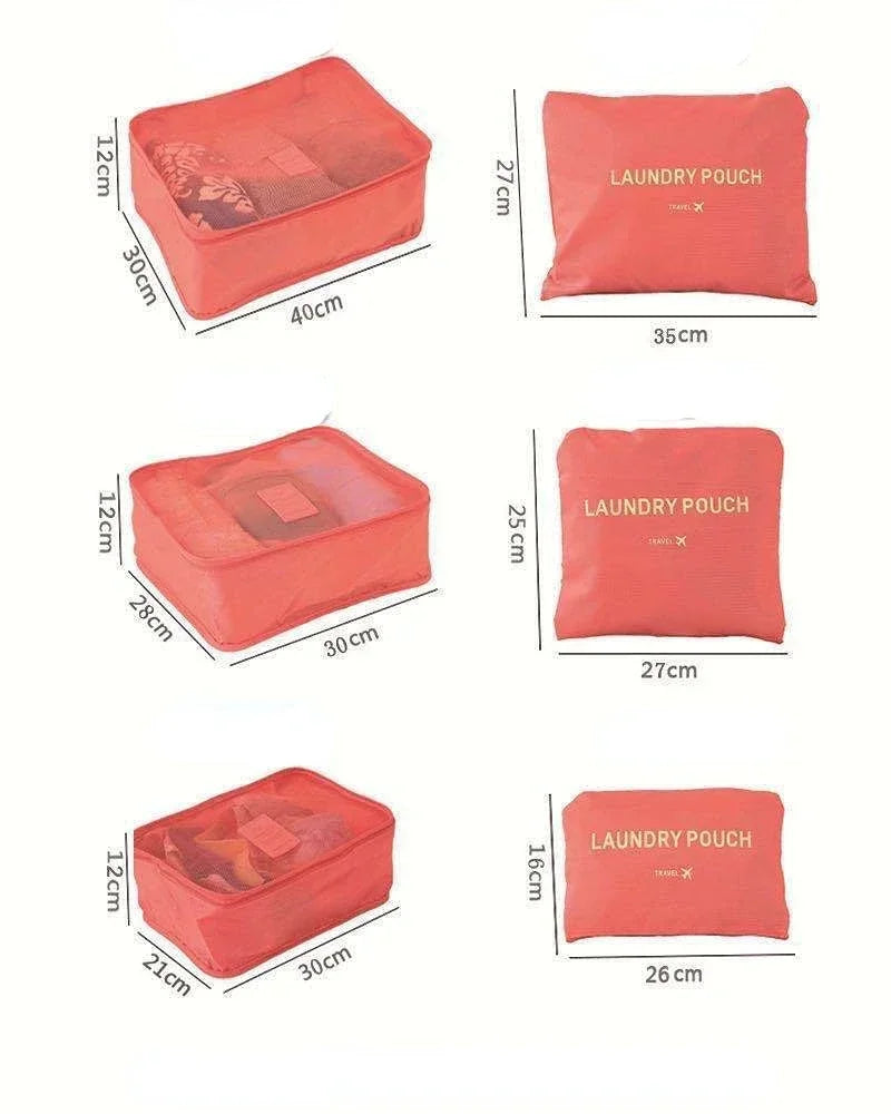 Organisateurs de valise – Set de 6 pièces