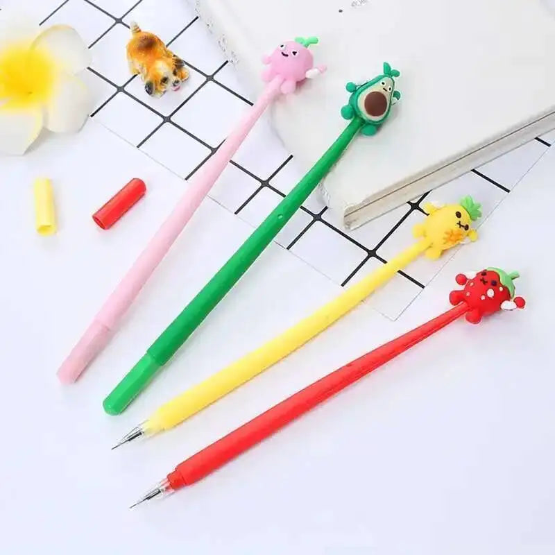 Stylo Gel Kawaii Fruits / 4 choix
