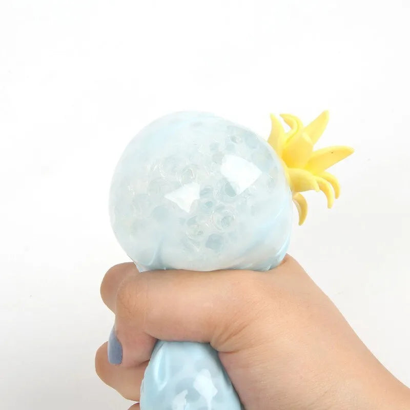 Pineapple Water Beads Stress Ball Squishy Fidget Toy Water Feeling Soft Squeeze Anti-Anxiety Stress Relief Sensory Toy