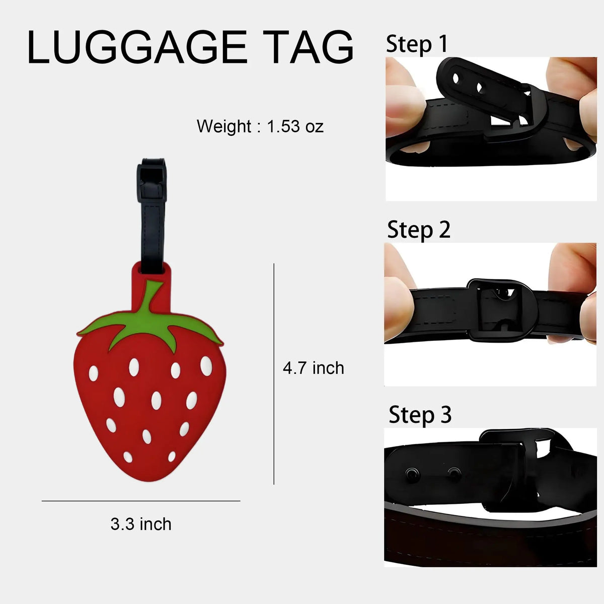 Fraise Ananas 🍍🍓 Identificateur valise original