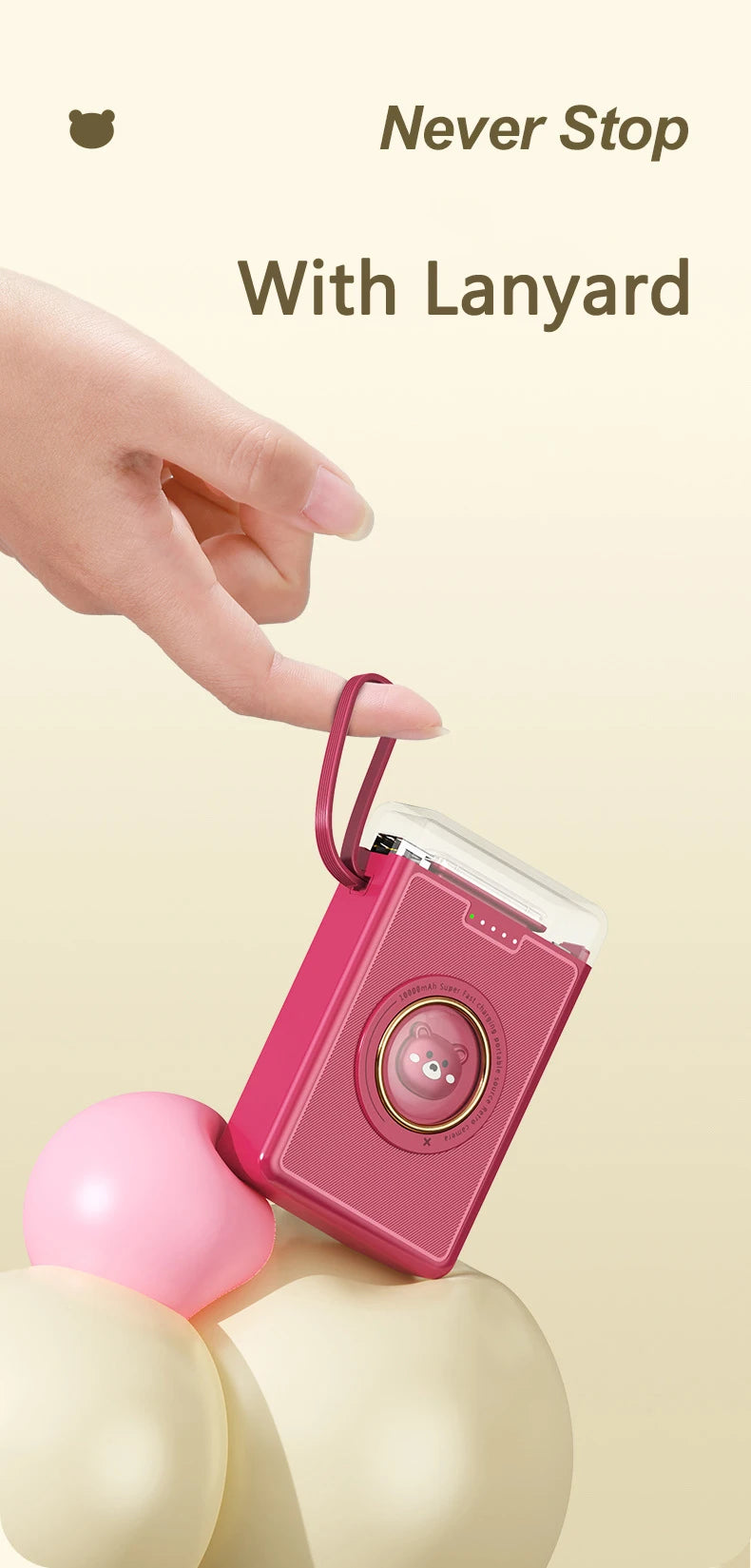 A bloc ! Power Bank 5 à 20000mAh – Classic OU Design Cute Pet