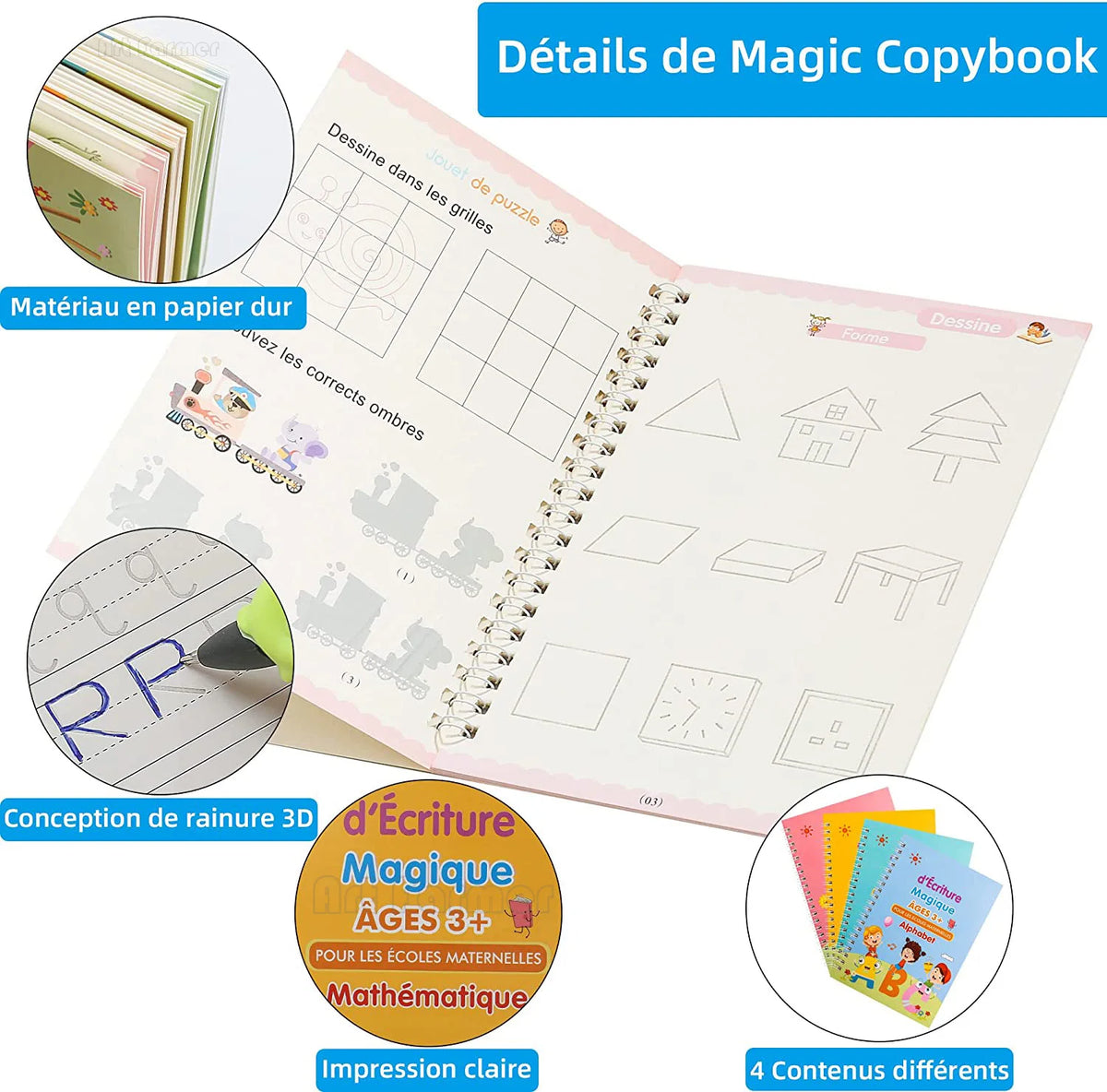 Magiques ! Cahiers calligraphie français – Pack 4 livrets