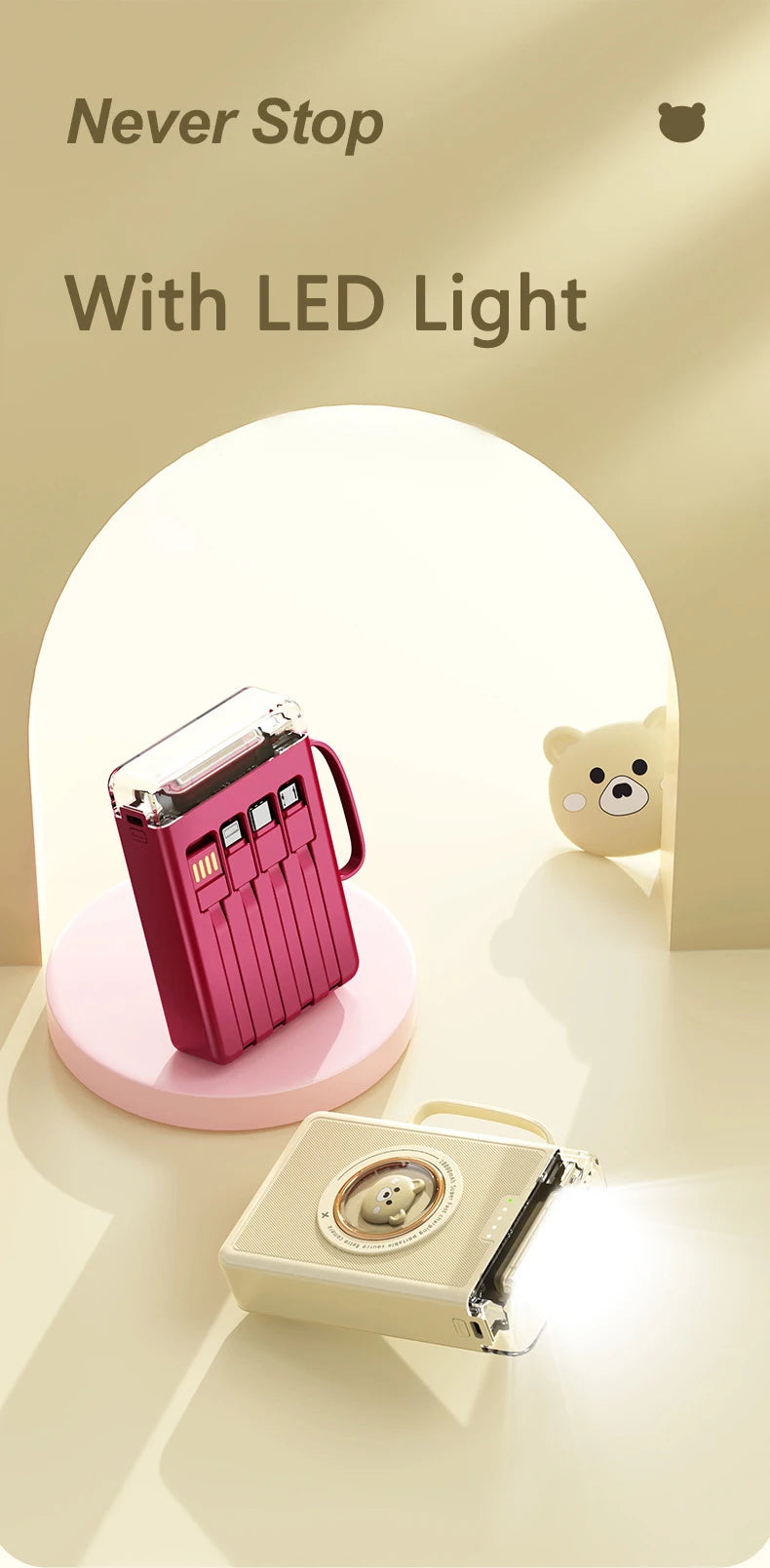A bloc ! Power Bank 5 à 20000mAh – Classic OU Design Cute Pet