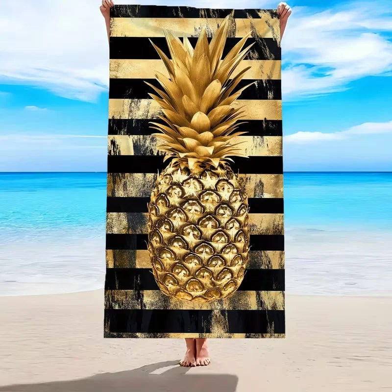 Serviette de Plage Microfibre Ananas 4 choix et tailles !