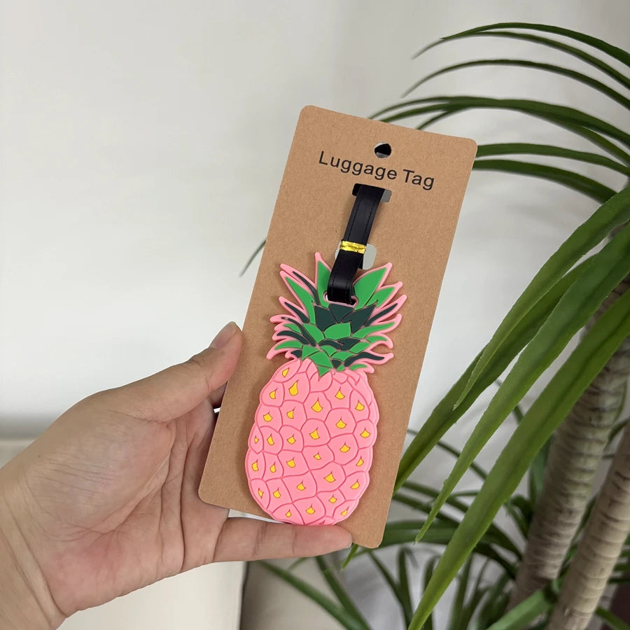 Pink Ananas & Flamant Rose 🍍🦩  Identificateur valise