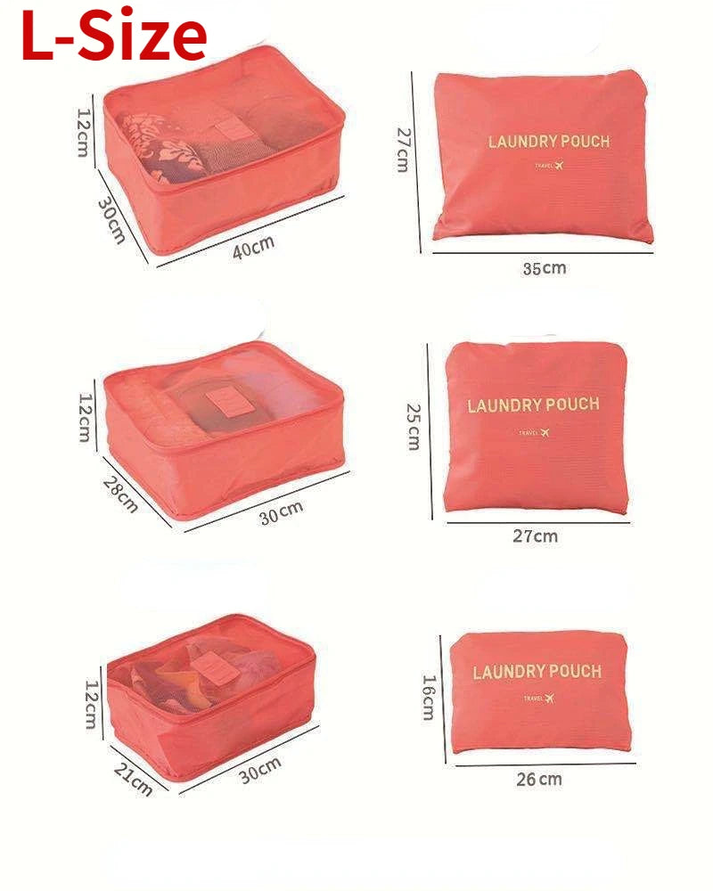 Organisateurs de valise – Set de 6 pièces