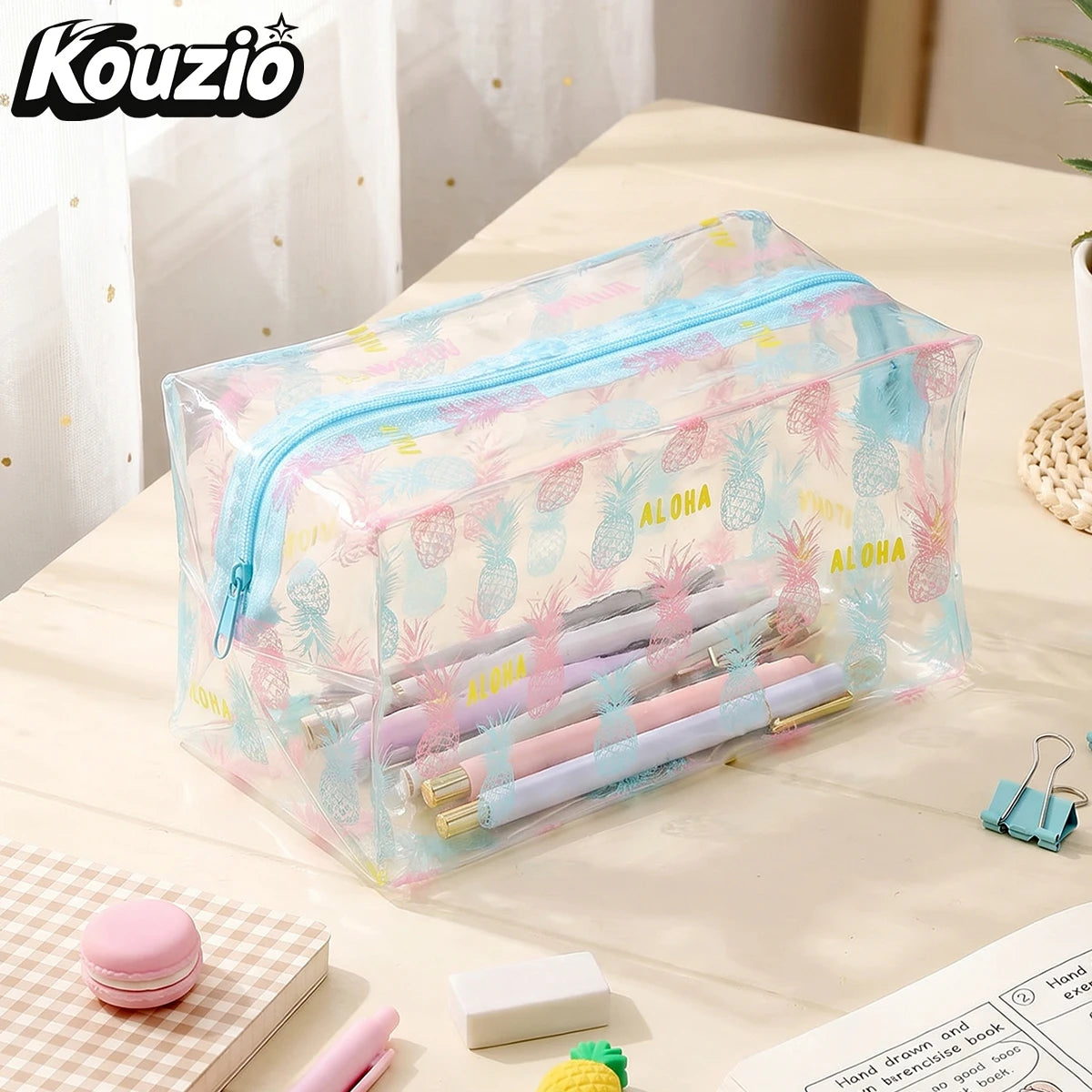 Ananas Trousse PVC Transparente