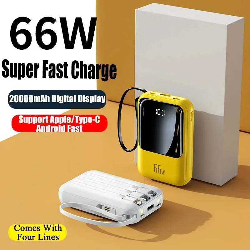 Puissance MAX ! Power Bank 50000mAh – Charge ultra-rapide 66W