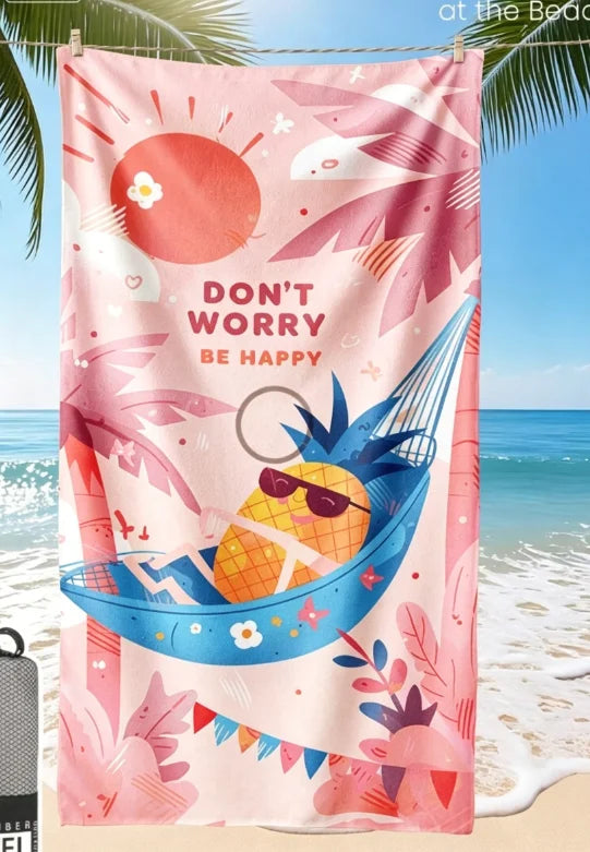 Don't worry serviette - 4 couleurs au choix - Plusieurs tailles