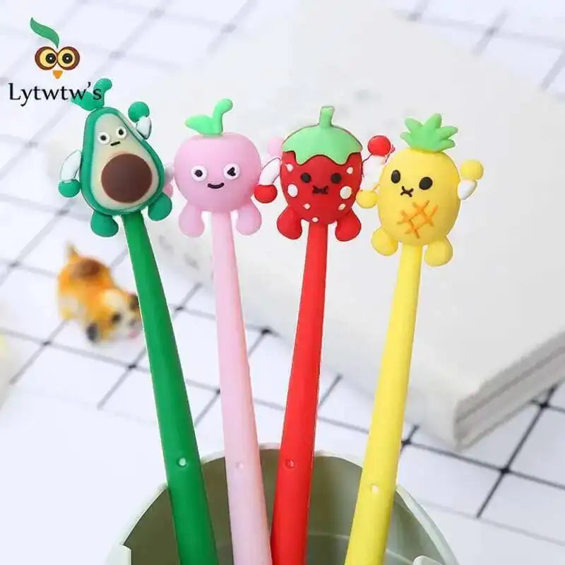 Stylo Gel Kawaii Fruits / 4 choix