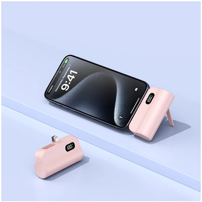 Chargé ! PowerBank Mini 5 ou 10000mAh – Charge rapide & affichage digital - Couleur choix
