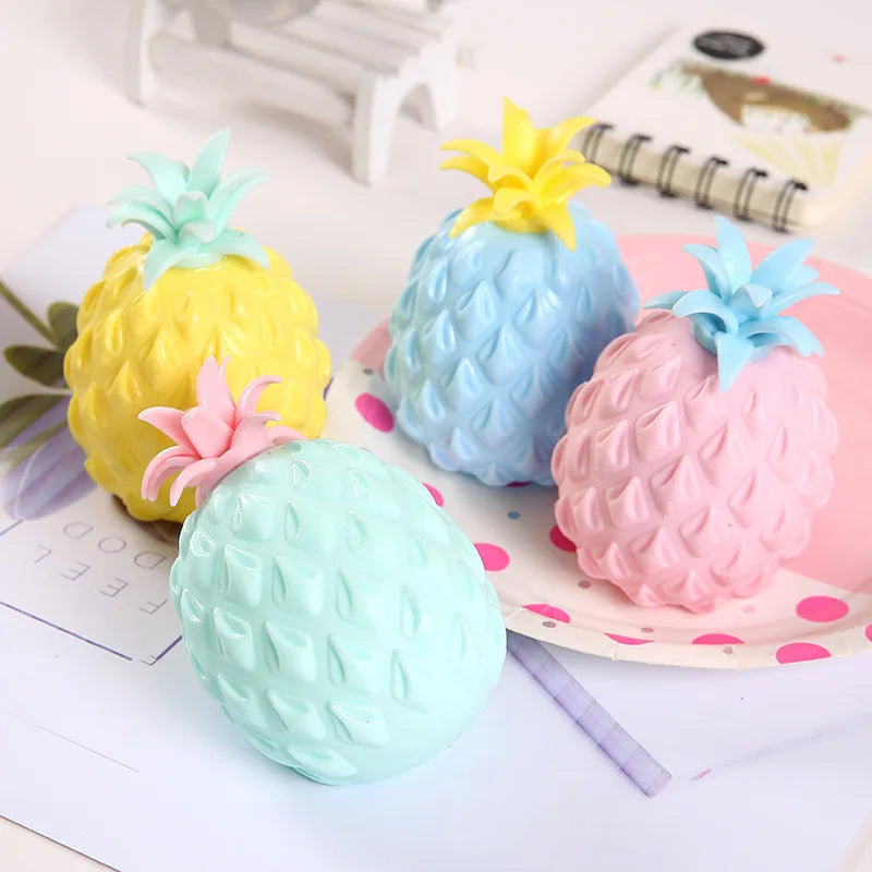 Pineapple Water Beads Stress Ball Squishy Fidget Toy Water Feeling Soft Squeeze Anti-Anxiety Stress Relief Sensory Toy