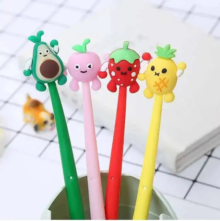 Stylo Gel Kawaii Fruits / 4 choix