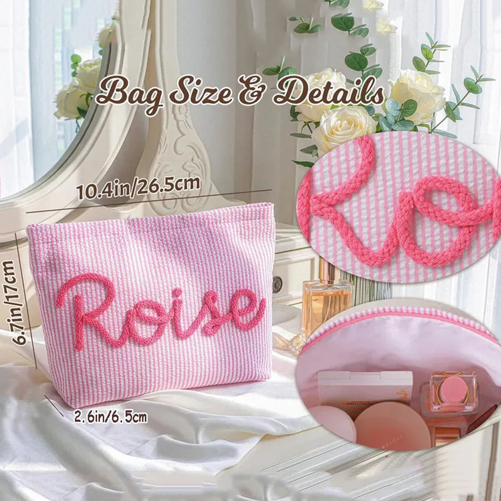 Brodé : trousse de maquillage personnalisé ou non