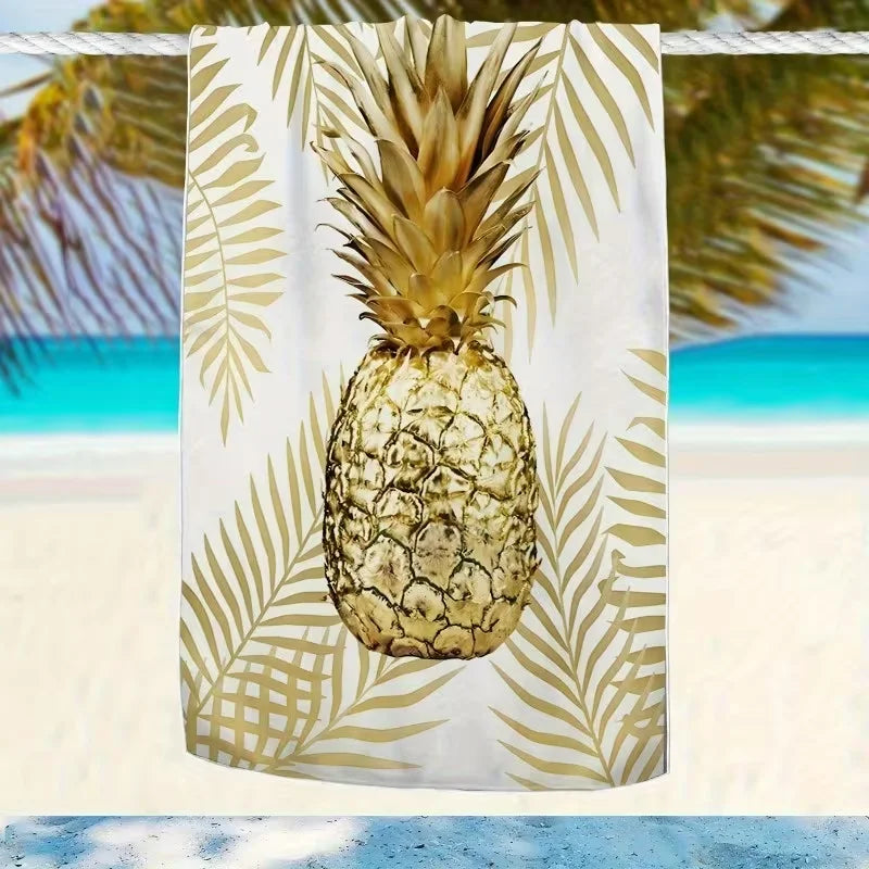 Serviette de Plage Microfibre Ananas 4 choix et tailles !