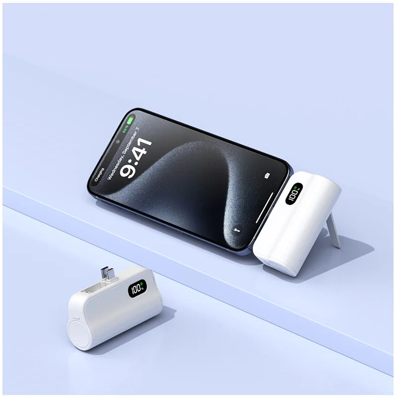 Chargé ! PowerBank Mini 5 ou 10000mAh – Charge rapide & affichage digital - Couleur choix