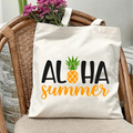 Aloha Summer 🍍 Grand Sac de Plage Toile