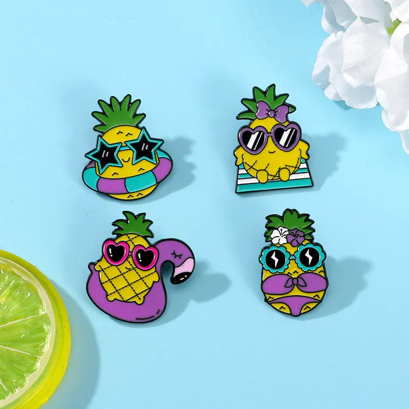 Ananas en vacances Pins
