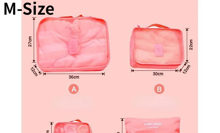 Organisateurs de valise – Set de 6 pièces