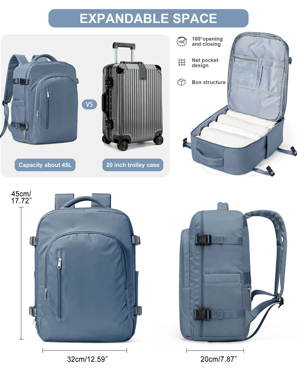 Travel Cabine : sac-à-dos - 6 couleurs - 2 tailles