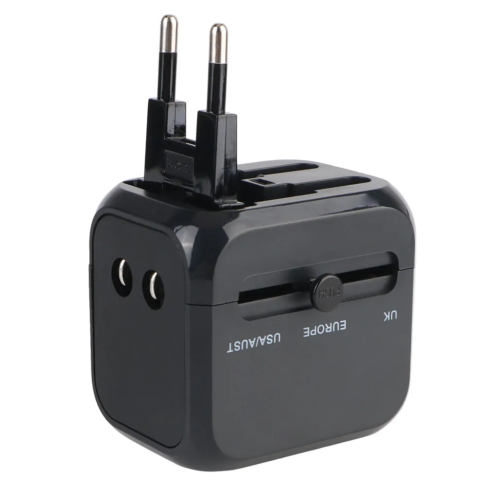 Pas sans moi ! Adaptateur voyage universel – Prises US EU UK AU + 2 USB & 1 USB-C
