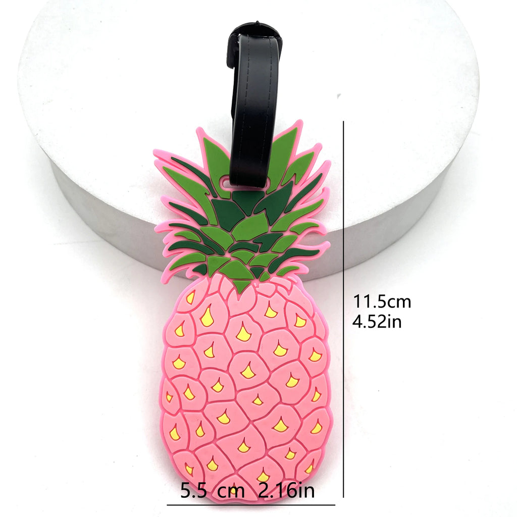 Pink Ananas & Flamant Rose 🍍🦩  Identificateur valise